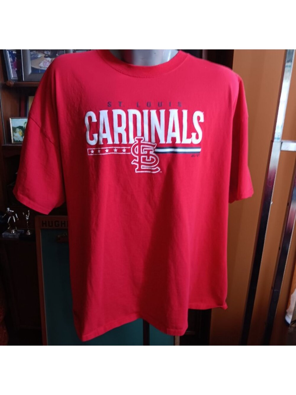St. Louis Cardinals Majestic Red Mens T-Shirt 3XL Cotton Classic Fit